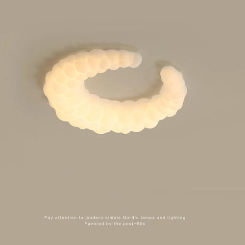 lustre lune design nuage pour décoration intérieure enfant - vue 4 sur 10