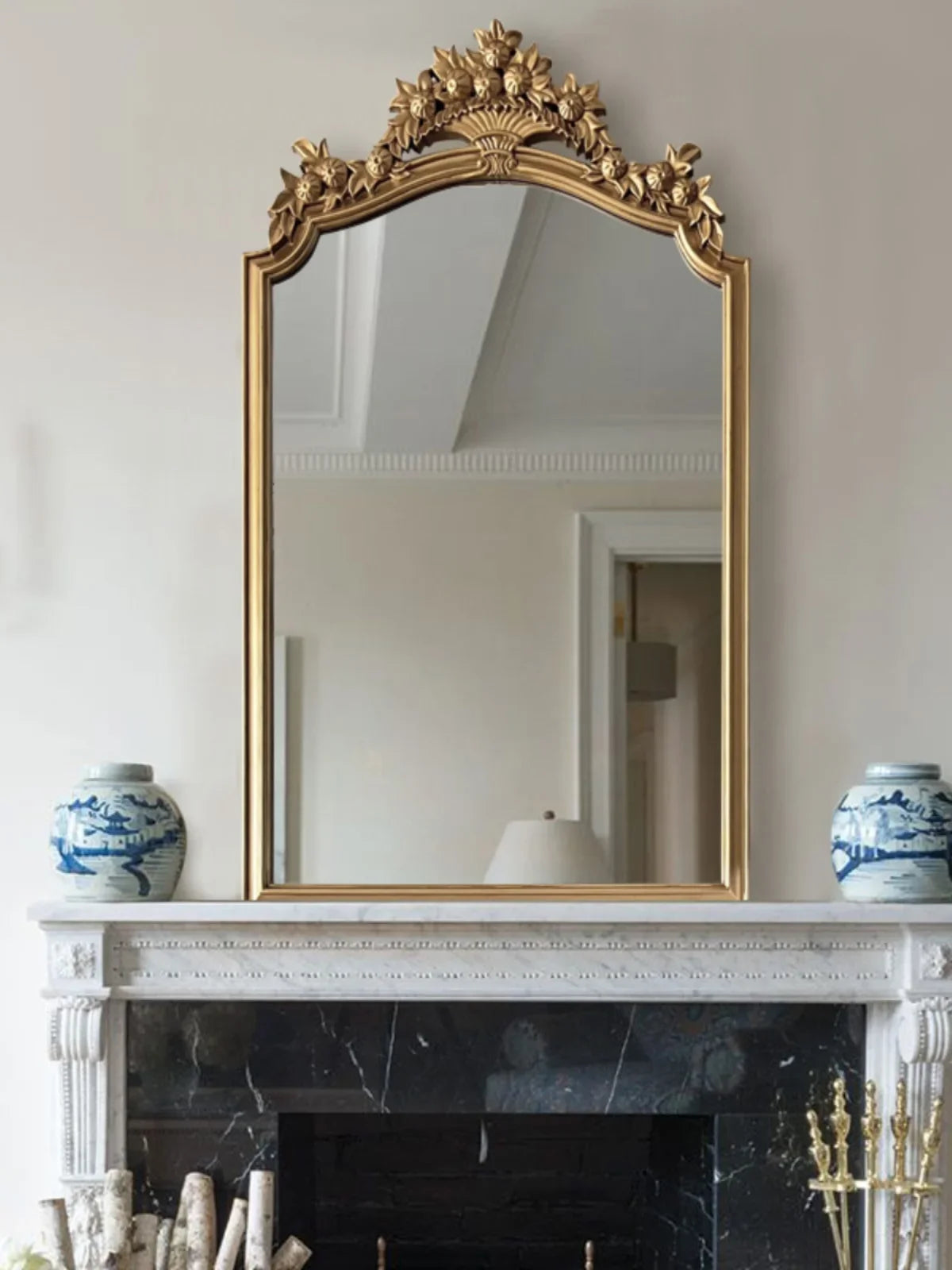 miroir rétro européen décoratif design créatif luxe grand HD - vue 4 sur 6