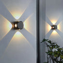 applique murale led hémisphère quatre côtés pour extérieur et balcon