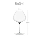 verre a vin cristal fait main bourgogne 1l
