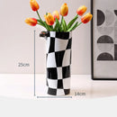 vase en céramique géométrique décoratif pour table nordique