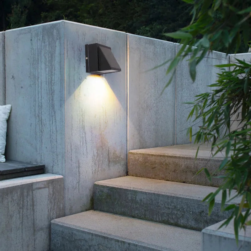 applique murale led extérieure moderne étanche pour jardin et balcon - vue 4 sur 12