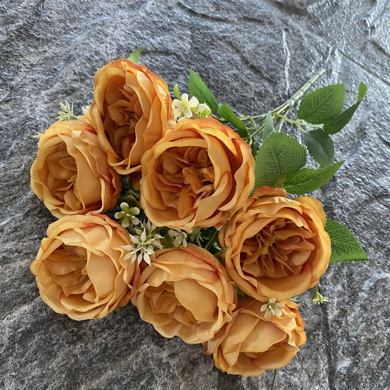 bouquet de roses en soie pour mariage et décoration intérieure - vue 15 sur 19