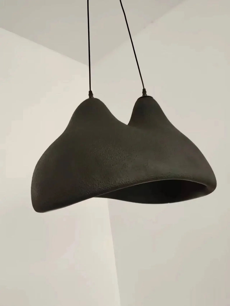 lustre led minimaliste créatif style wabi sabi éclairage nordique