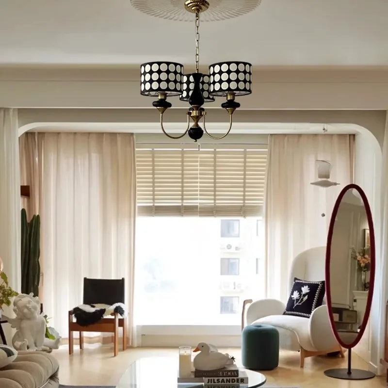 Lustres en cuivre lampe Lustres moderne pour salle à manger salon hôtel lumière intérieure décoration Lustres en fer forgé éclairage - vue 6 sur 12