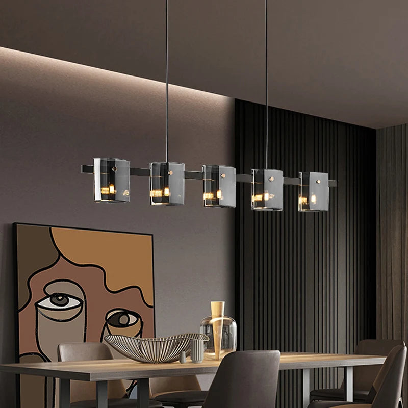 lustre à led postmoderne en cristal pour intérieur élégant - vue 4 sur 10