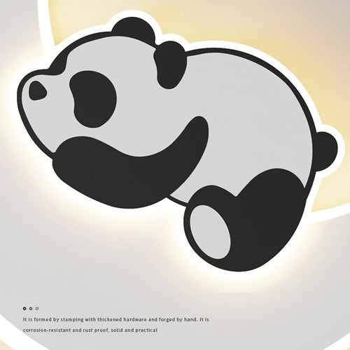 applique murale créative panda astronaute pour chambre d'enfants - vue 7 sur 8