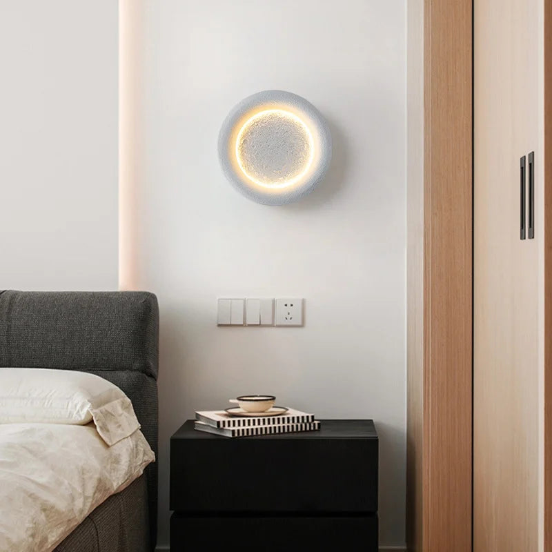 applique murale créative pleine lune étoilée pour intérieur - vue 4 sur 6