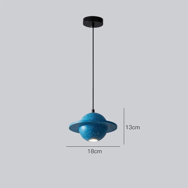 suspension en béton design mini planètes pour décoration intérieure - vue 10 sur 16