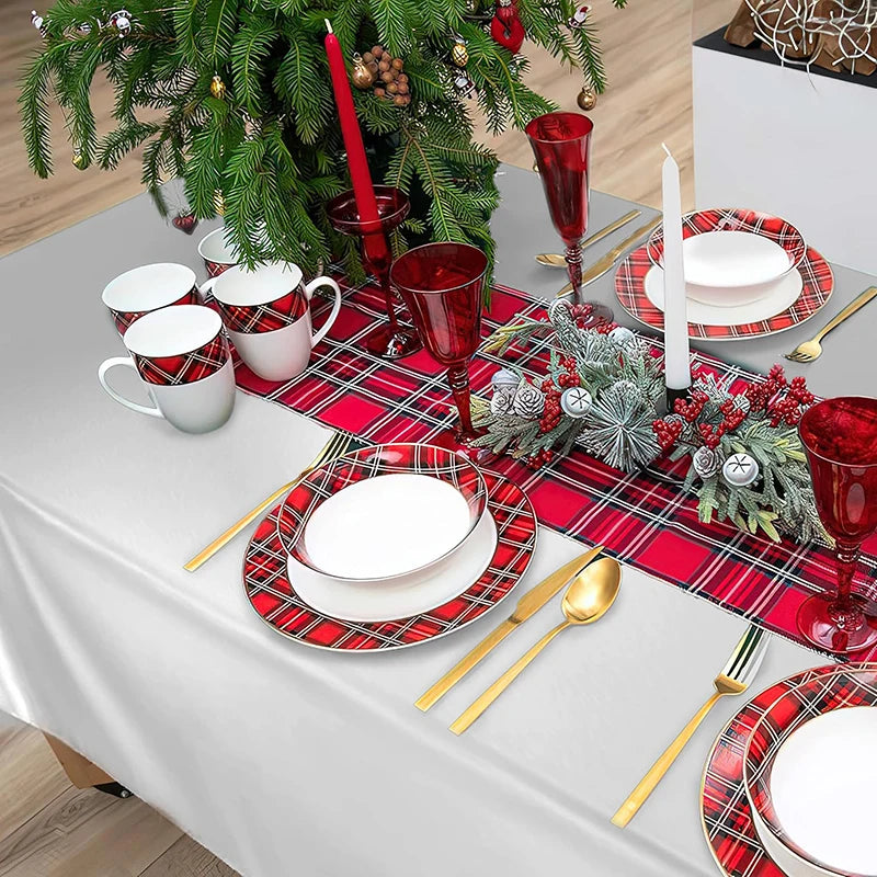 Nappe satinée douce et résistante pour table élégante