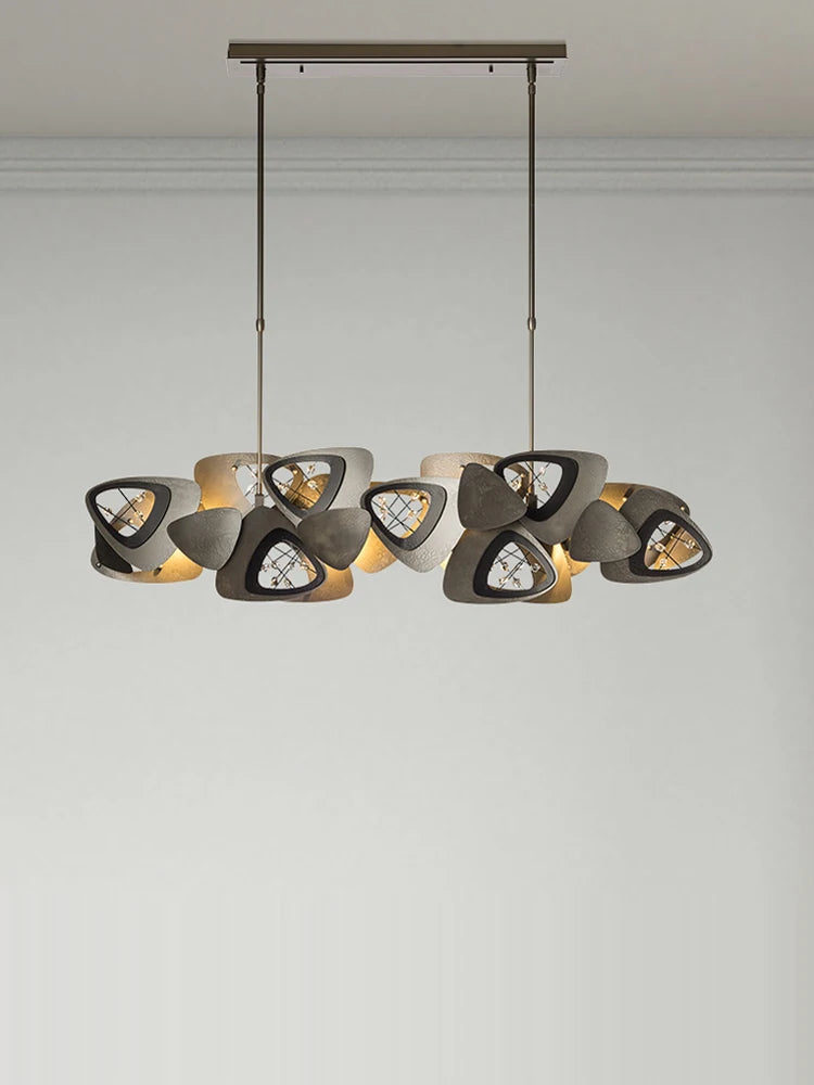 lustre en cristal design tendance éclairage moderne à led - vue 5 sur 12