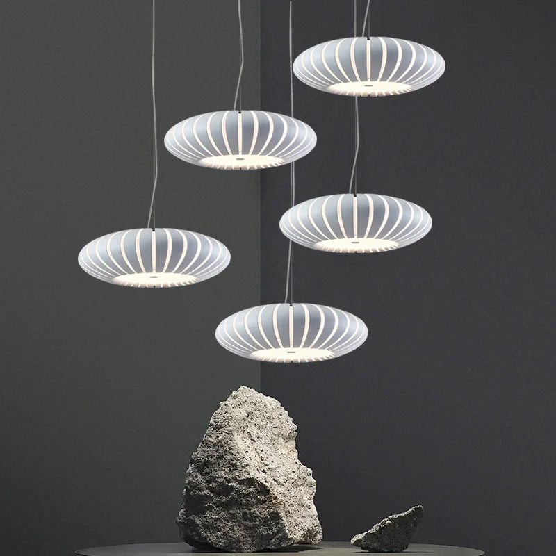 Plafonnier LED moderne chambre créative chaude citrouille Restaurant décor - vue 5 sur 8