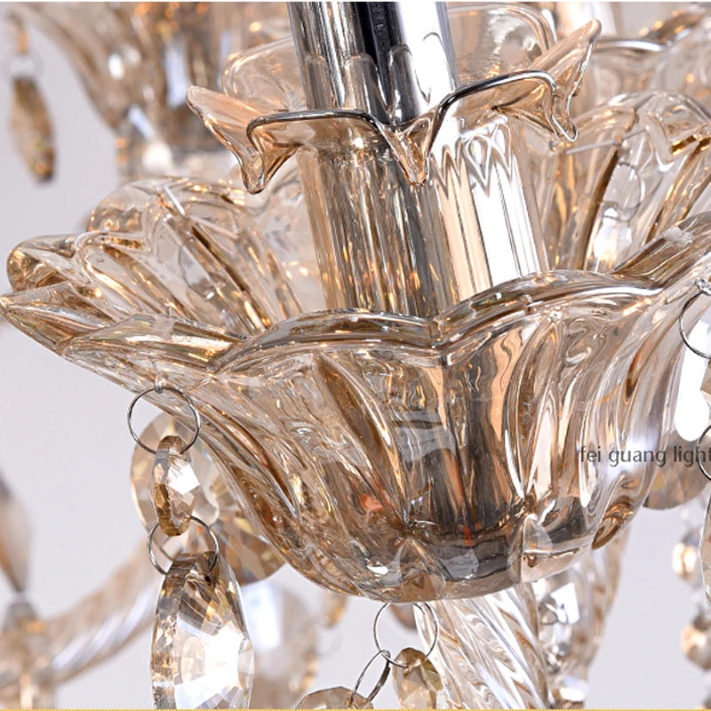 lustre en cristal moderne pour intérieur élégant et raffiné - vue 7 sur 15