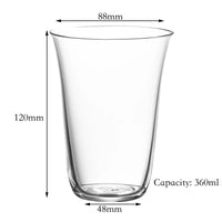 Verre collins cristal sans plomb relief élégant
