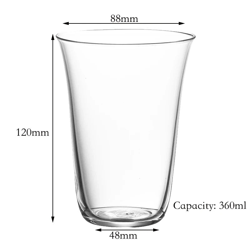 Verre collins cristal sans plomb relief élégant