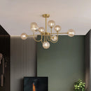lustre led design moderne en forme de haricot magique