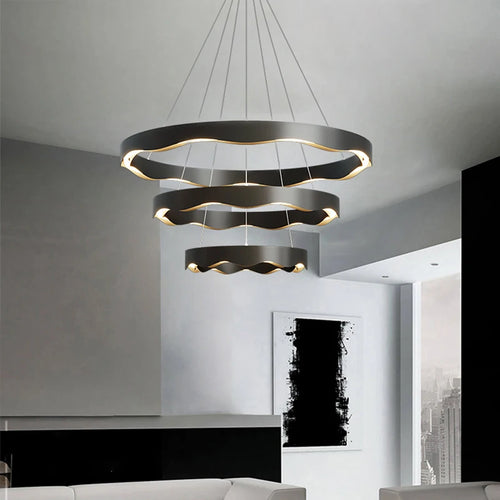 lustre nordique créatif led minimaliste moderne rond