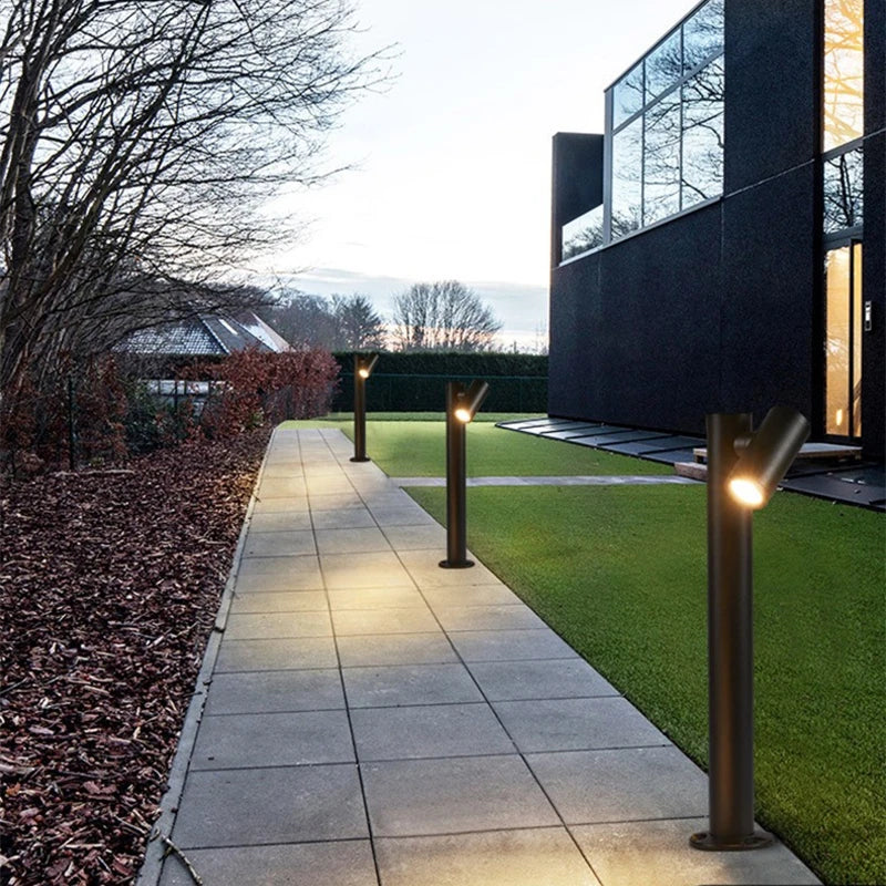 Lampe pelouse extérieure moderne et minimaliste de LED allume IP65 la pelouse de villa de jardin de cour allume l'éclairage extérieur de paysage de communauté de parc - vue 10 sur 10