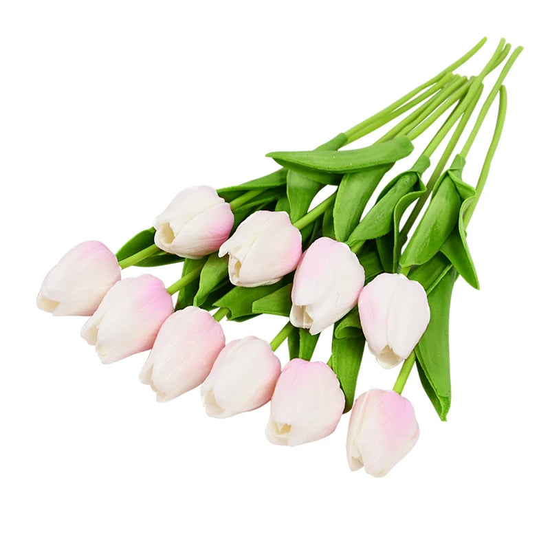 lot de 10 tulipes artificielles pour décoration de mariage et jardin - vue 22 sur 33