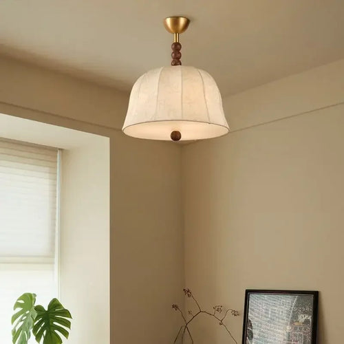 lustre rétro en tissu lumineux pour décoration intérieure