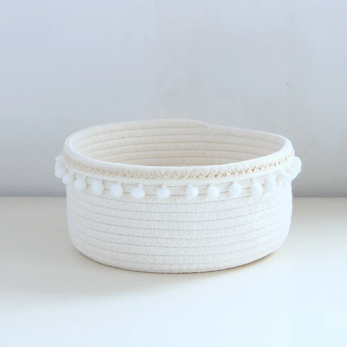panier de rangement tissé portable pour jouets et bureau - vue 5 sur 9