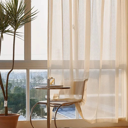 Voilage motifs floraux géométriques style européen salon chambre