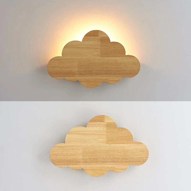 applique murale en bois style nordique moderne pour chambre d'enfant - vue 5 sur 7
