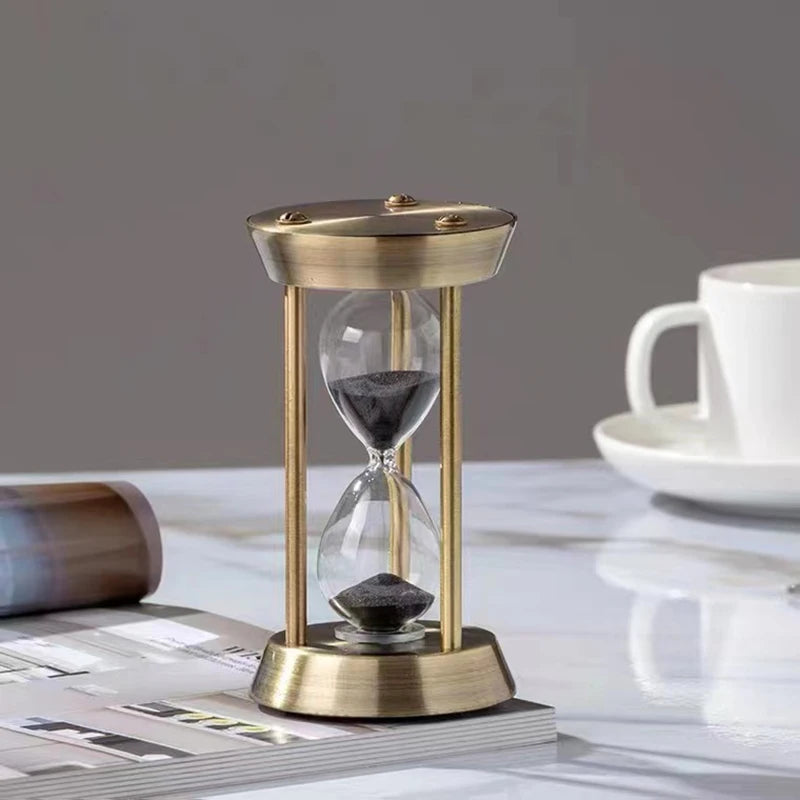 sablier créatif nordique en métal pour décoration et cadeau - vue 5 sur 8