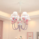 lustre romantique en tissu et résine pour enfant