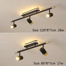 Lustre noir Led moderne intérieur