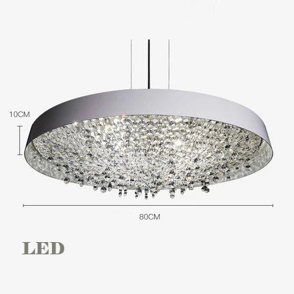 lustre en cristal moderne noir et blanc pour décoration intérieure - vue 12 sur 12
