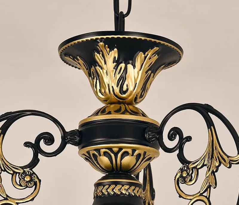 lustre rétro industriel en fer et verre créatif - vue 4 sur 13