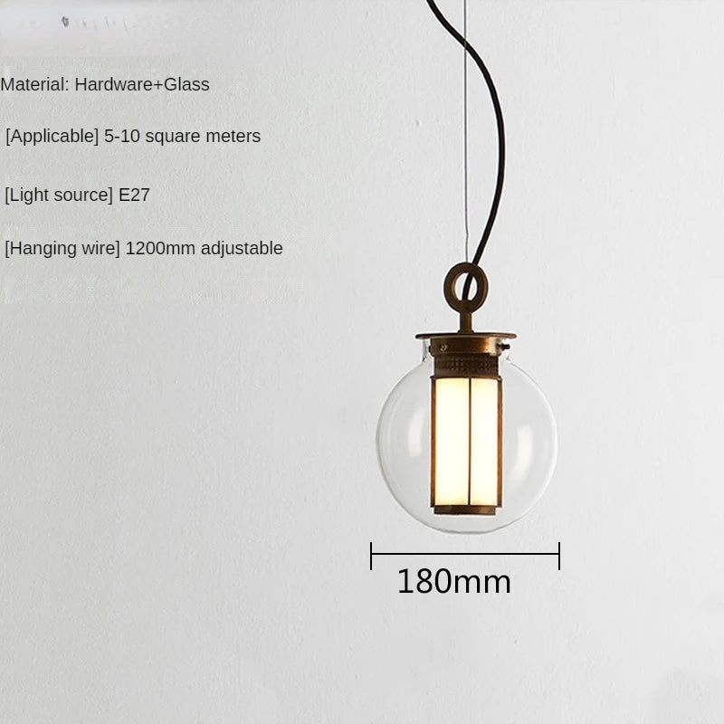 suspension en verre minimaliste pour bar et restaurant