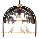 Nordic Resin Iron Bird Cage Chandelier For Dining Room Kitchen Restaurant Cafe Indoor Decoration Hanging Lamp Light Fixtures