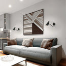 Applique murale réglable interrupteur vintage led flexible noir/or
