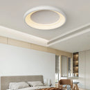 plafonnier rond moderne avec anneau extérieur décoratif