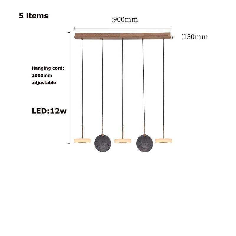 suspension marbre bois tendance 2024 luminaire moderne design