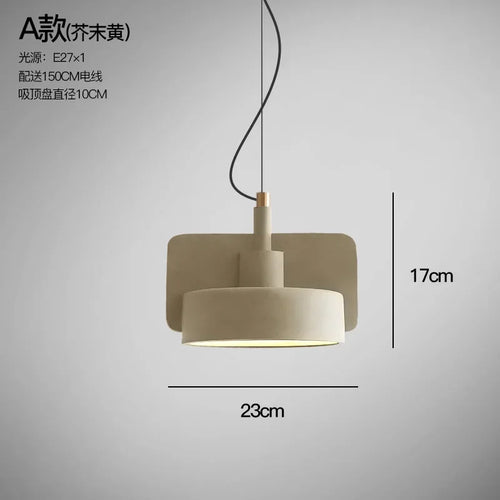 suspension industrielle en ciment pour décoration intérieure rétro - vue 7 sur 12