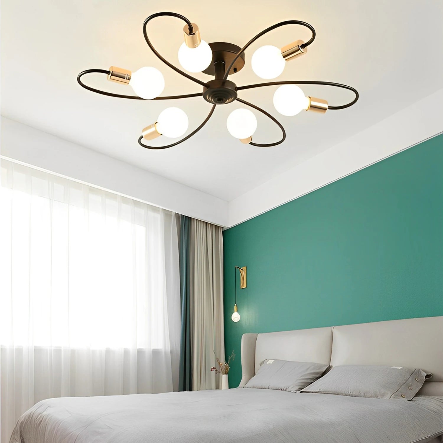 Plafonnier LED moderne plafond créative - vue 6 sur 24