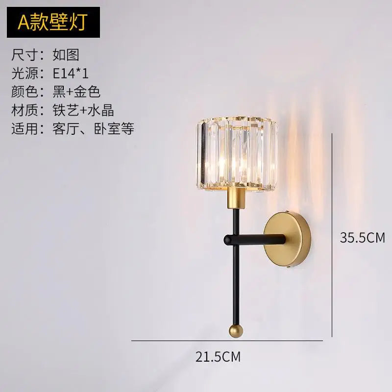 plafonnier moderne en cristal doré avec éclairage led trois couleurs - vue 10 sur 13