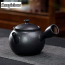 Theiere japonaise ceramique artisanale poignee laterale infuseur