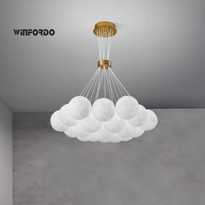 suspension led winfordo imprimée en 3d - vue 3 sur 12