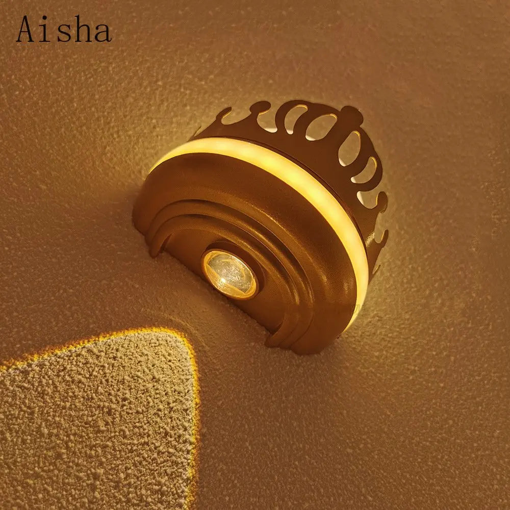 2023 New Crown Wall Lamp LED Outdoor Waterproof Wall Light IP65 Staircase Wall Lamp Children's Bedroom Wall Decoration Sconces - vue 5 sur 7