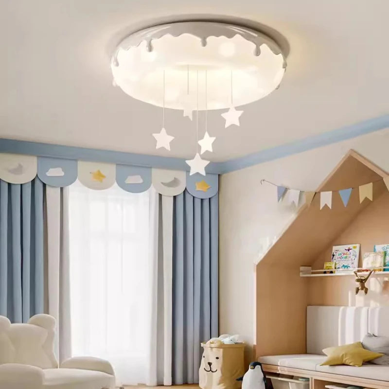 plafonnier en forme de beignet pour chambre d'enfant moderne et chaleureux - vue 3 sur 11