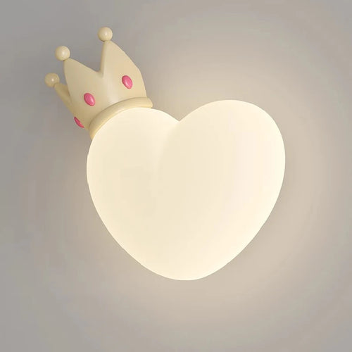 applique murale led en forme de cœur pour chambre d'enfant - vue 7 sur 12