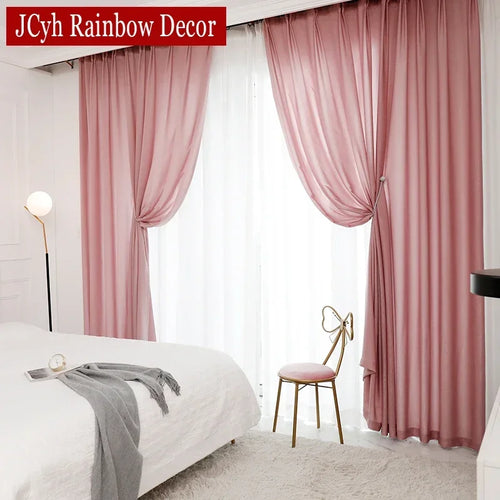 Voilage tulle semi froissé moderne pour salon chambre