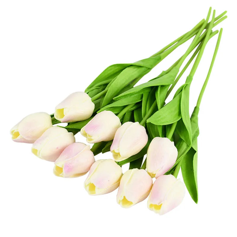 lot de 10 tulipes artificielles pour décoration de mariage et jardin - vue 32 sur 33
