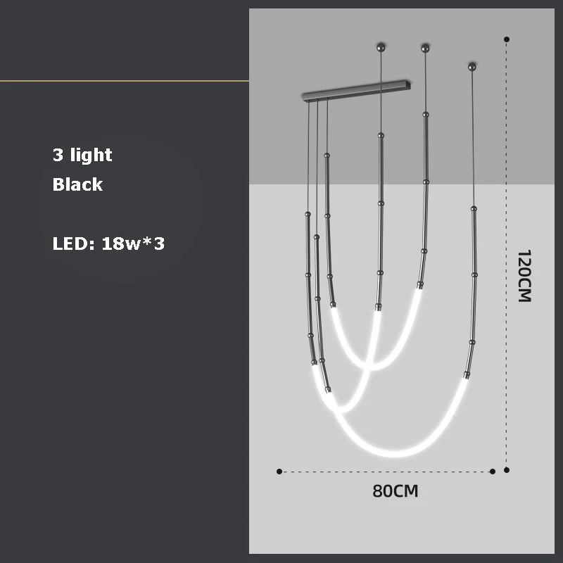 lustre en art déco design suspendu en led - vue 15 sur 16
