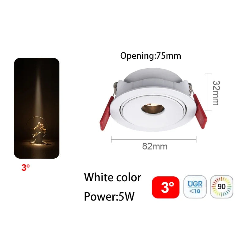 spot led ultra fin à angle de faisceau pour éclairage intérieur - vue 11 sur 24