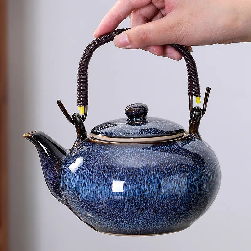 service thé japonais théière porcelaine filtre 800ml - vue 5 sur 6